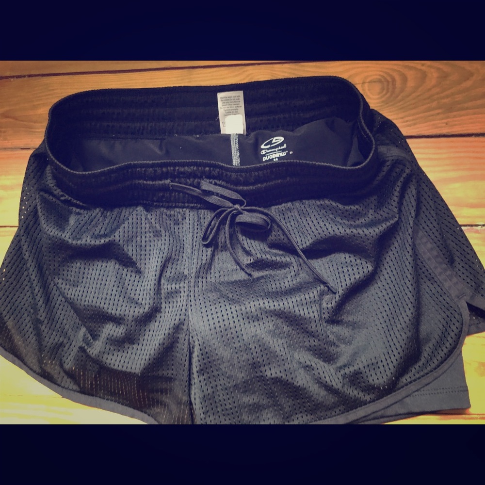 Black Champion Workout Shorts